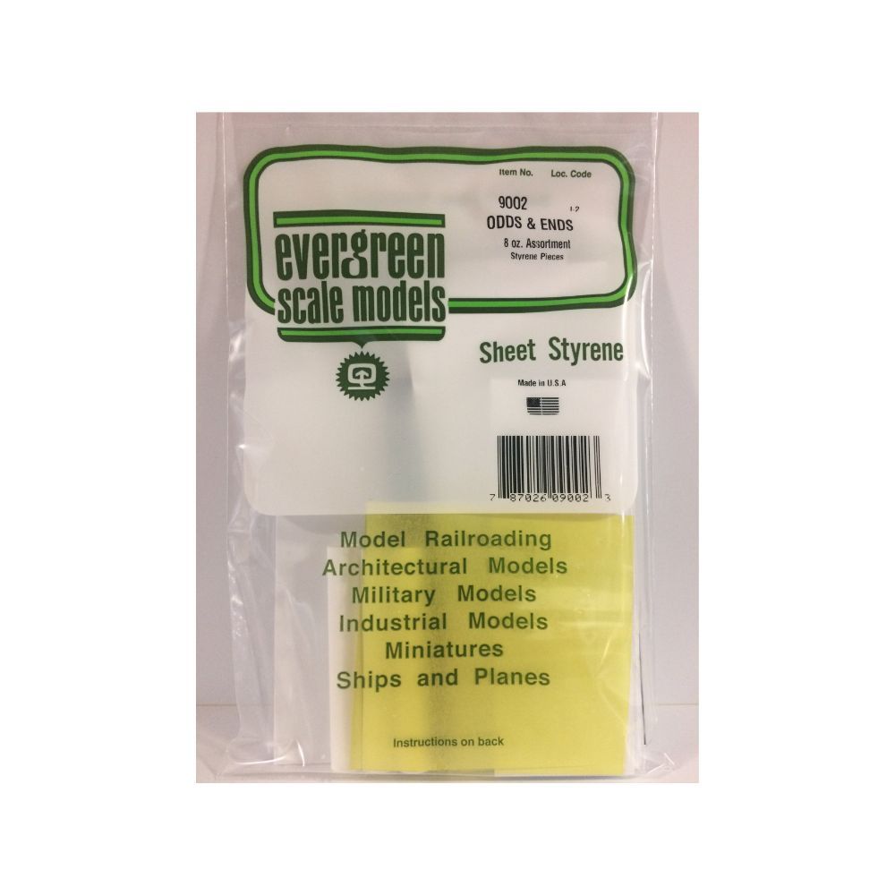 Evergreen 9002 Styrene Odds & Ends Assortment (8 oz)