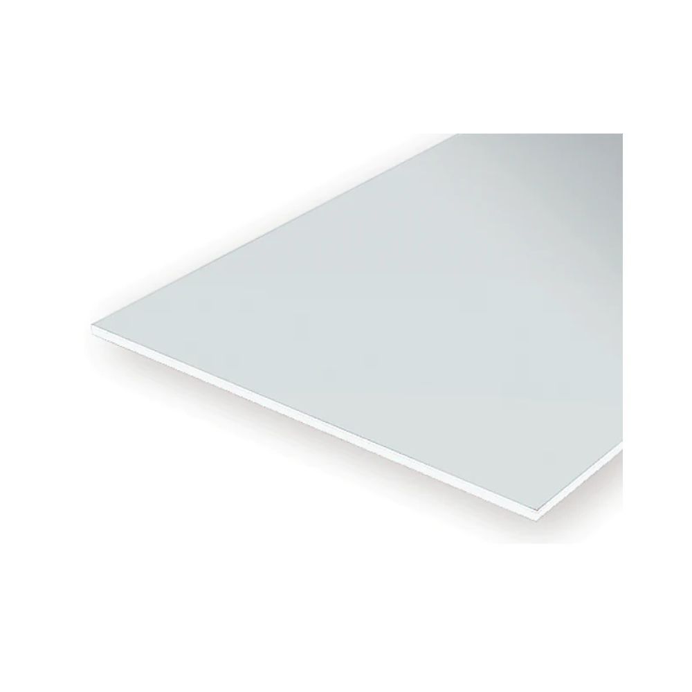 Evergreen 9010 White Styrene Sheet 6 x 12 in, .010 in Thick (4 Pack)