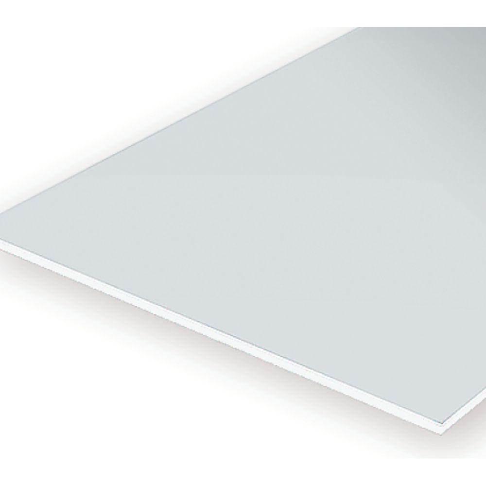 Evergreen 9015 White Styrene Sheet 6 x 12 in, .015 in Thick (3 Pack)