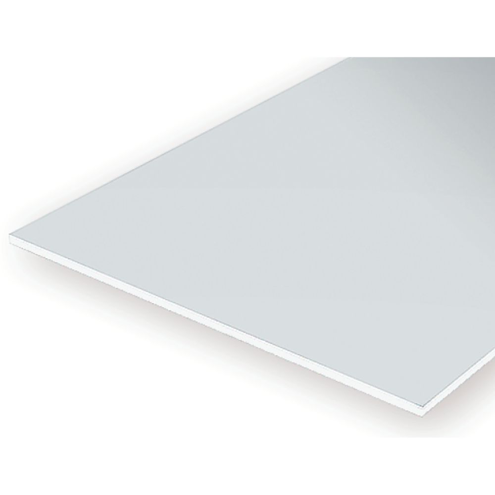 Evergreen 9106 White Styrene Sheet 8 x 21 in, .060 in Thick (2 Pack)