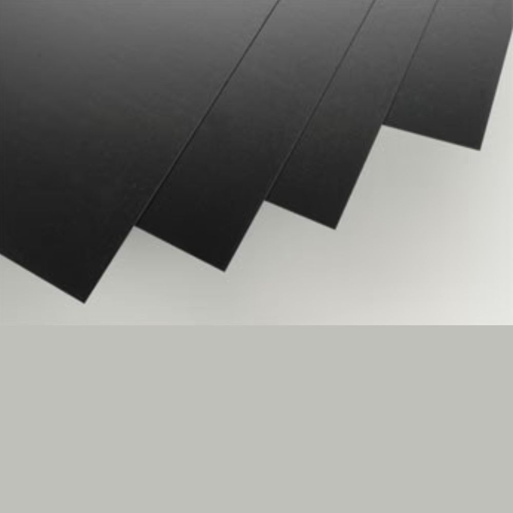 Evergreen 9114 Black Styrene Sheet 8 x 21 in, 0.75 mm Thick (4 Pack)