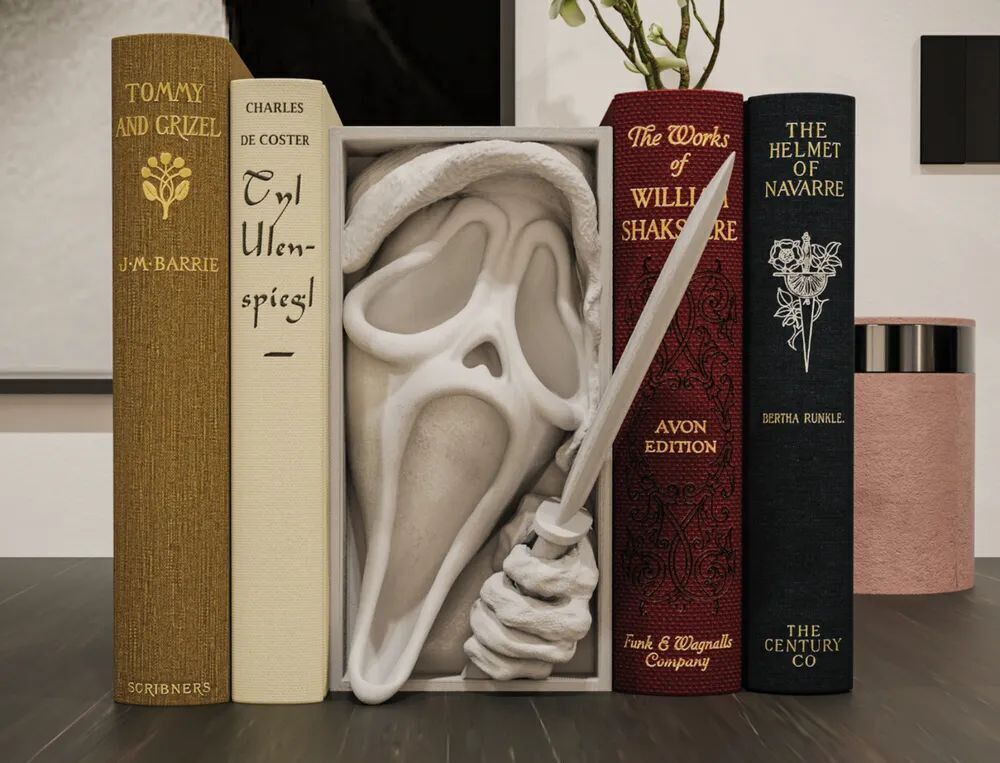 3D Printed Bookshelf Spacers – Custom Shelf Dividers  Grey PLA+ & Painted Options