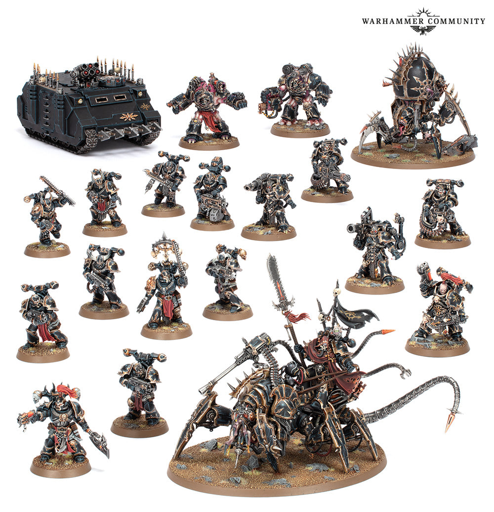 71-43 CHAOS SPACE MARINES: HELLFORGED WARBAND - Preorder This product will be released at 28 November 2025