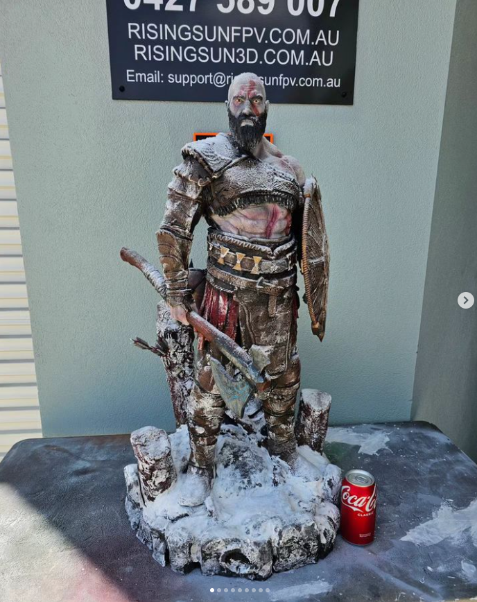 Kratos God of War Ragnarok Large Centrepiece Statue