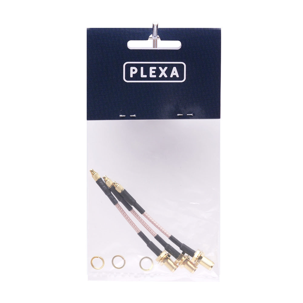 Plexa SMA Female to MMCX Straight Connector 60mm/120mm (3 pack) - Rising Sun FPV