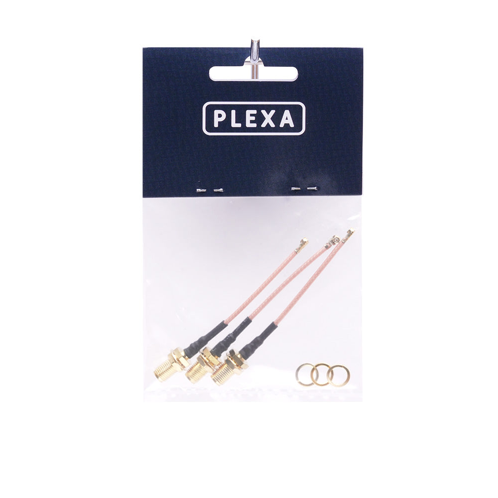 Plexa SMA Female to uFL Connector 60mm/120mm (3 pack) - Rising Sun FPV