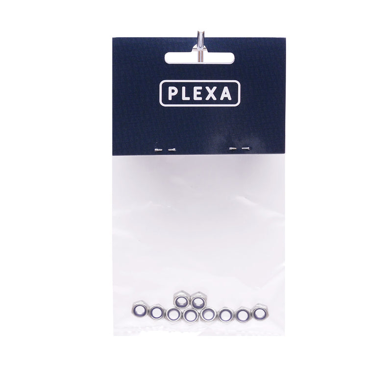 Plexa Stainless Steel Self Lock Nuts M3 (10 pack)