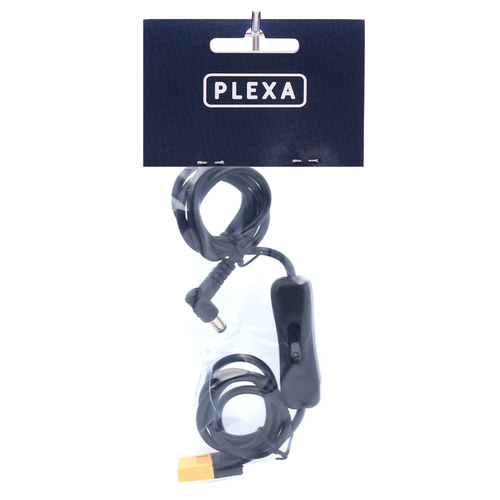 Plexa XT60 Male to DC5.5 with On/Off Switch 1.2m - Rising Sun FPV