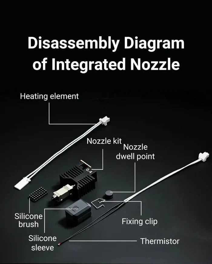 Snapmaker U1 Hotend (Harden Steel Nozzle) - Compatible
