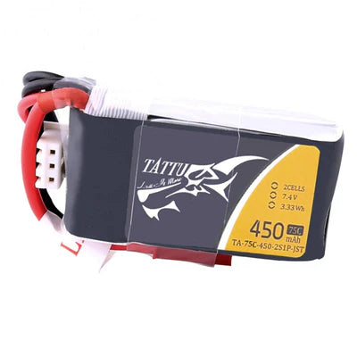 Tattu 450mAh 2s 75c Lipo Battery