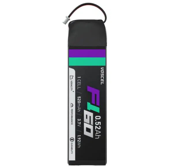 Voscel F160 520mAh 1S 60C 3.7V 1.92Wh Battery with BT2.0