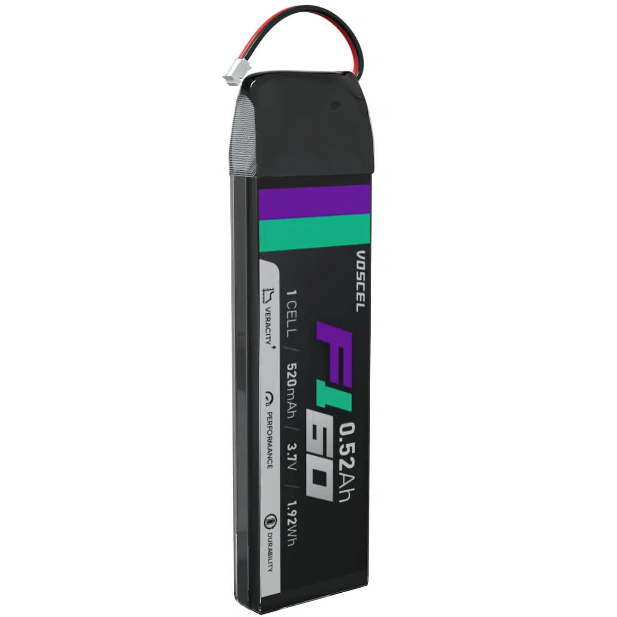 Voscel F160 520mAh 1S 60C 3.7V 1.92Wh Battery with JST-PH - Rising Sun FPV