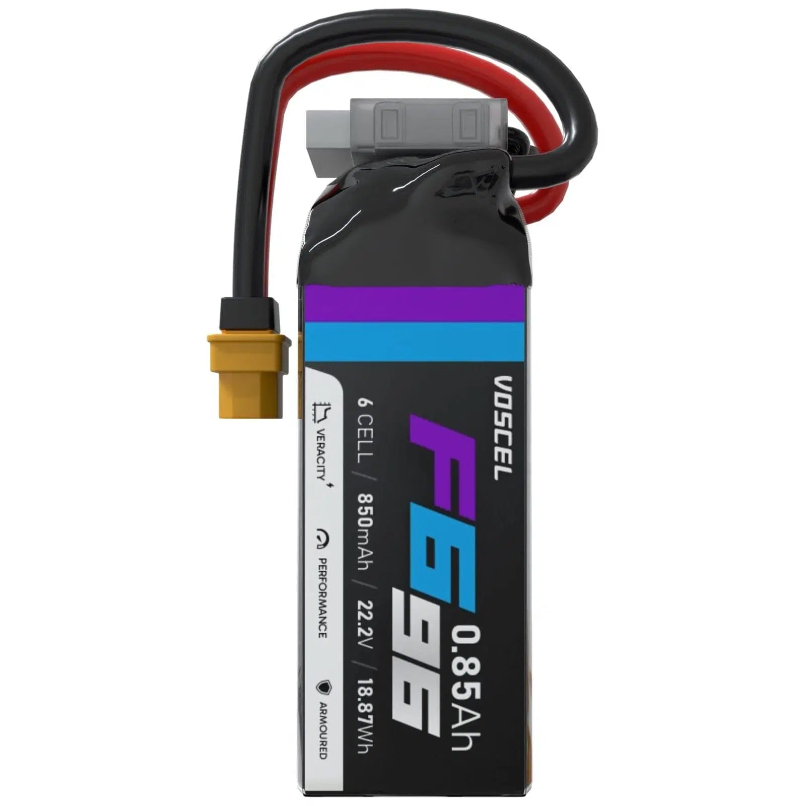 Voscel F696 850mAh 6S 96C 22.2V 18.87Wh Battery with XT60 - Rising Sun FPV