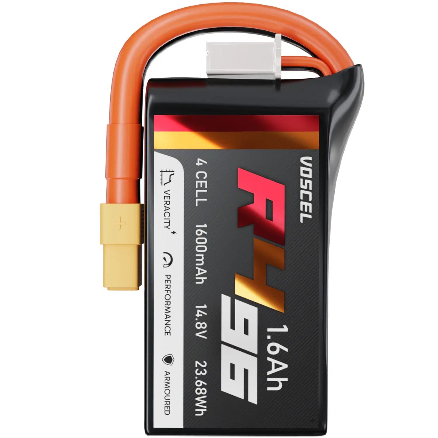 Voscel R496 1600mAh 4S 96C 14.8V 23.68Wh Battery with XT60