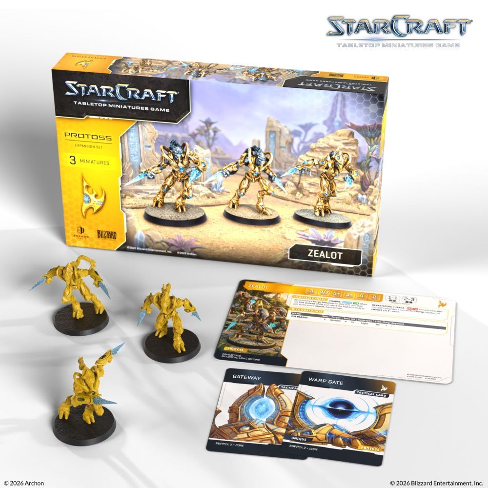 Starcraft Miniatures Games: Protoss - Zealot - Expansion Set