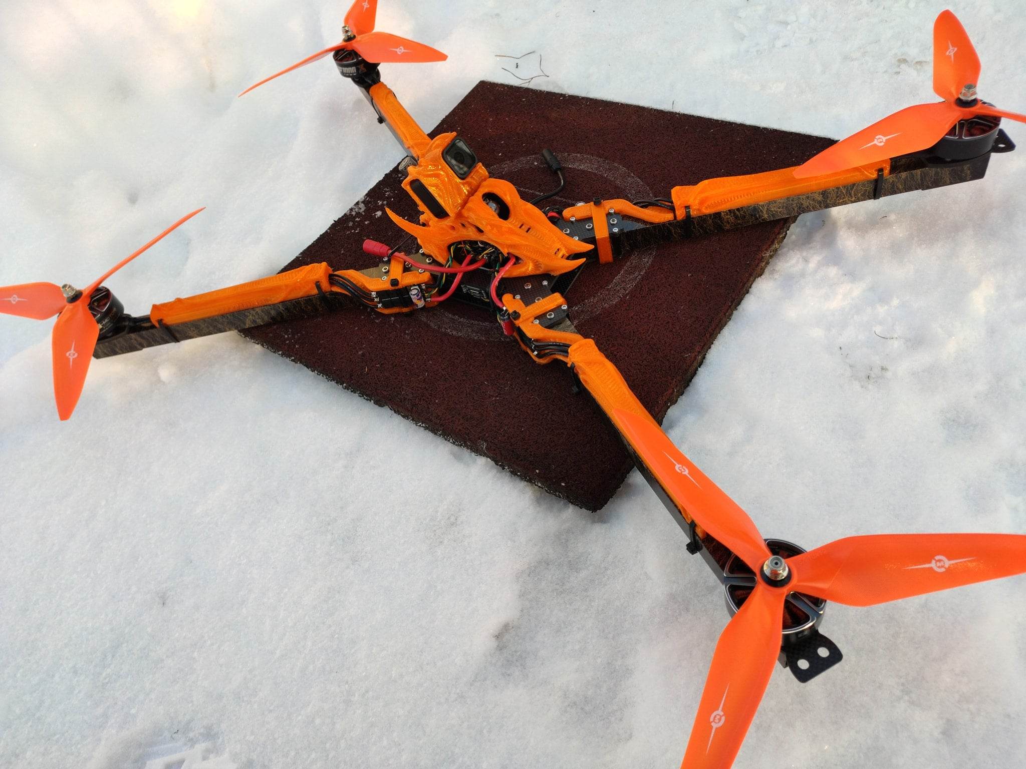 Big Fu*kin WEDGE (BFW) BEAST Class Frame - Rising Sun FPV