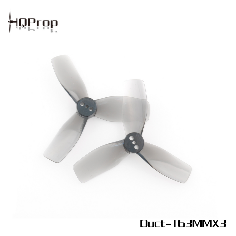 HQProp Duct-T63MMX3 Light Grey (2CW+2CCW)-Poly Carbonate