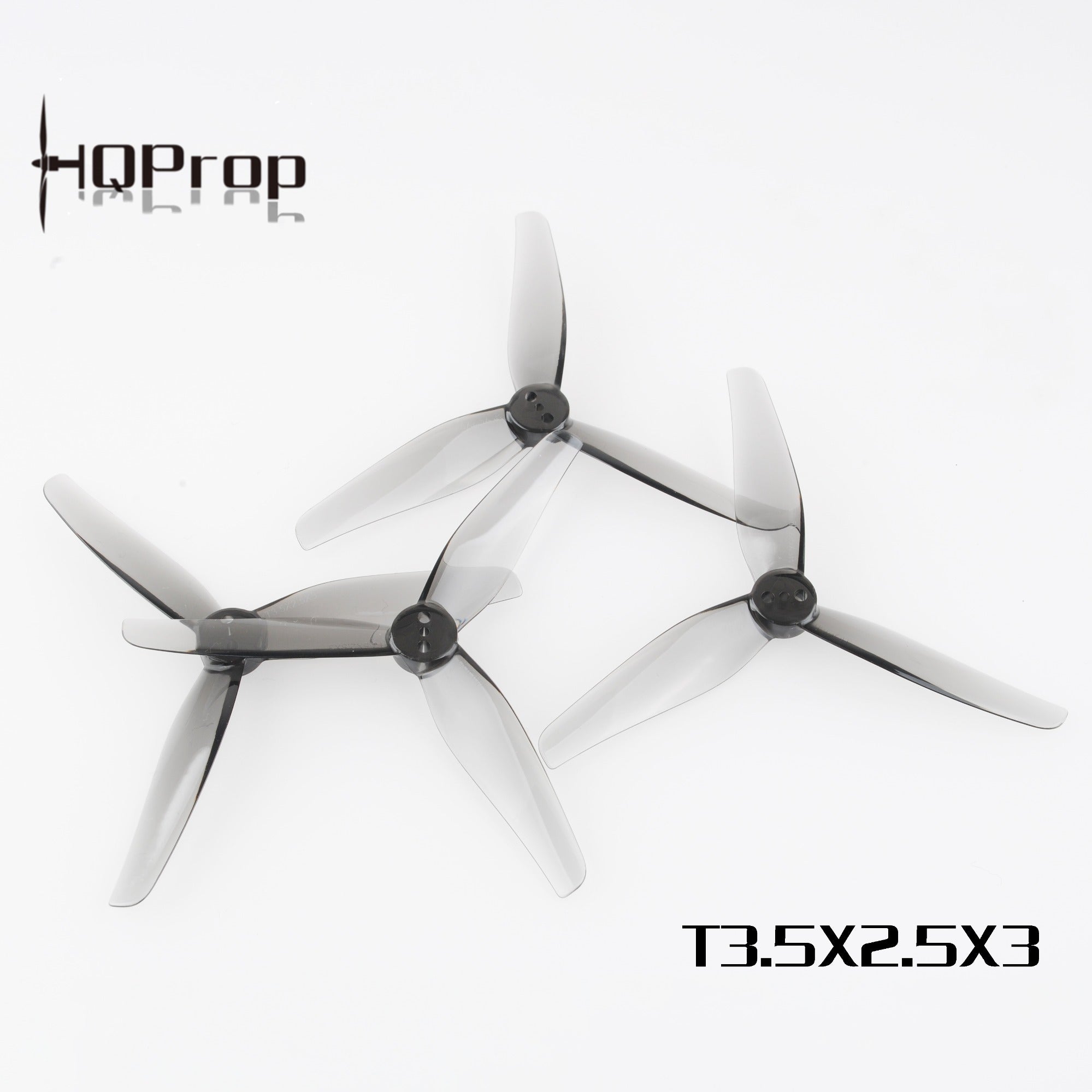 HQProp T3.5X2.5X3 Grey（2CW+2CCW)-Poly Carbonate - Rising Sun FPV