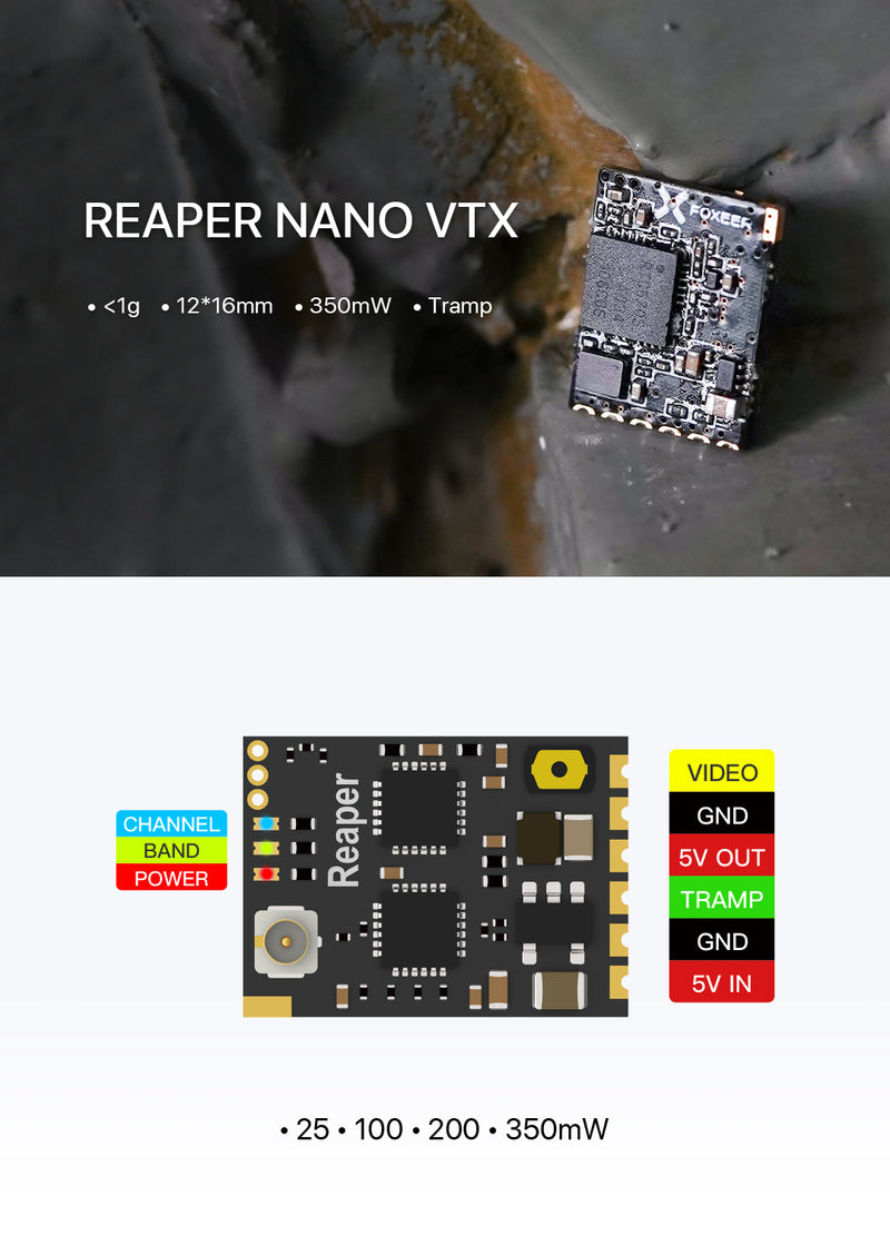 Foxeer Reaper Nano 5.8G 40CH 350mW