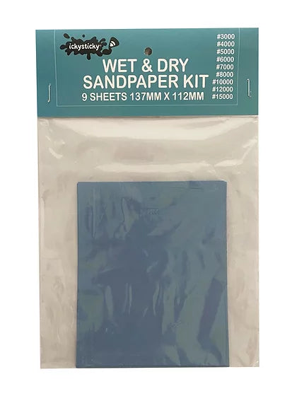 WET & DRY SANDPAPER KIT 9 SHEETS - Rising Sun FPV