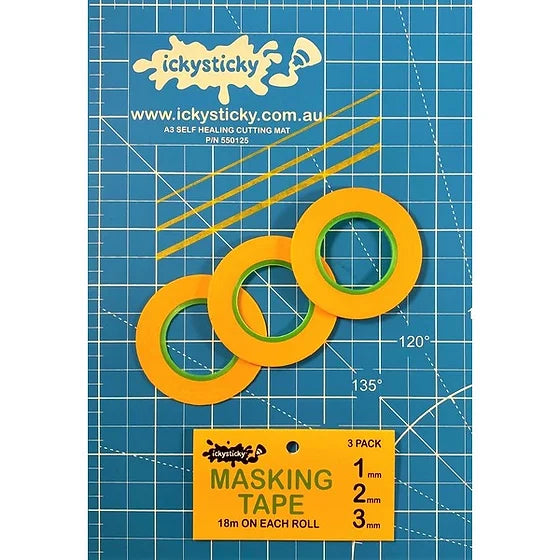 MASKING TAPE 1MM, 2MM, 3MM SET