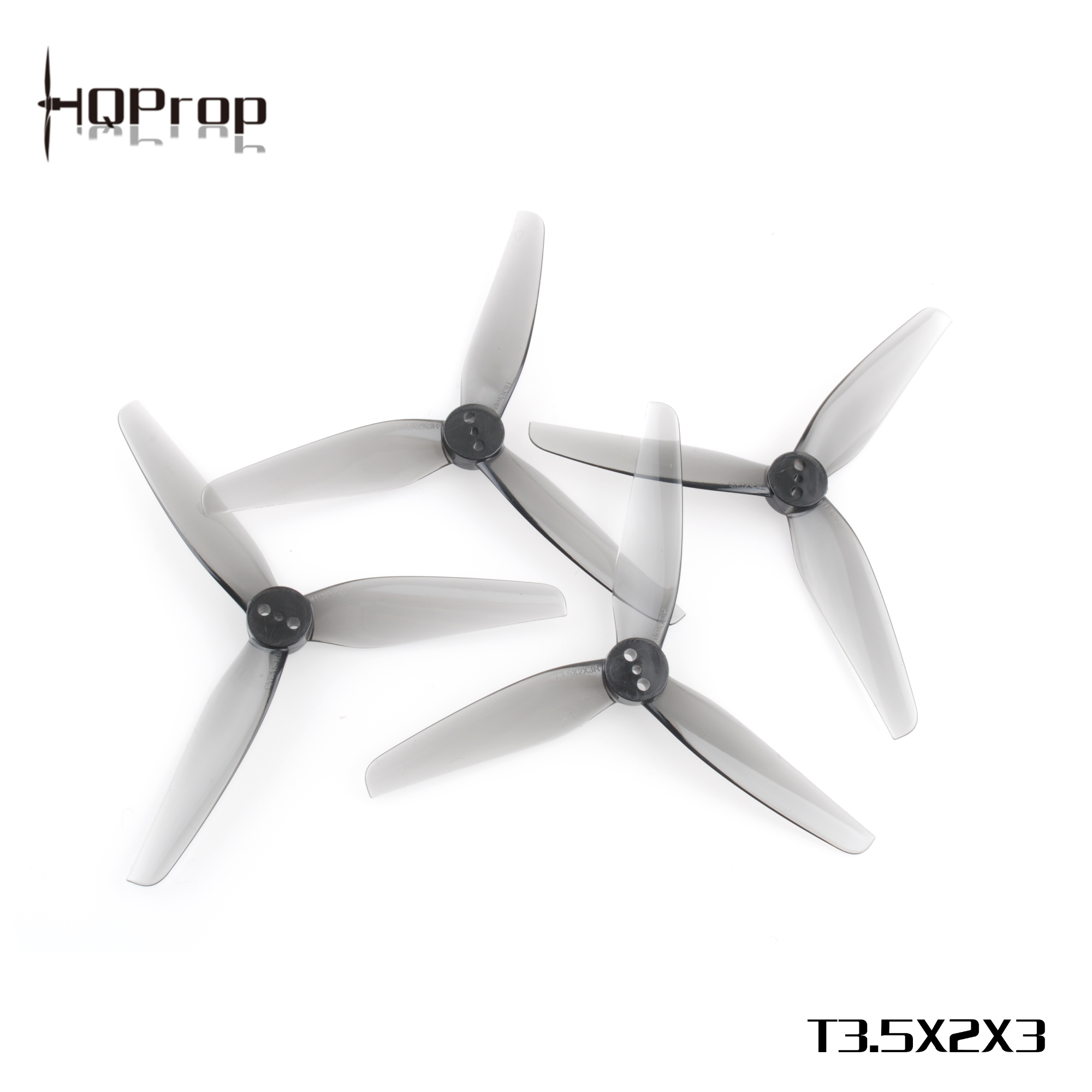 HQProp T3.5X2X3Grey （2CW+2CCW)-Poly Carbonate - Rising Sun FPV