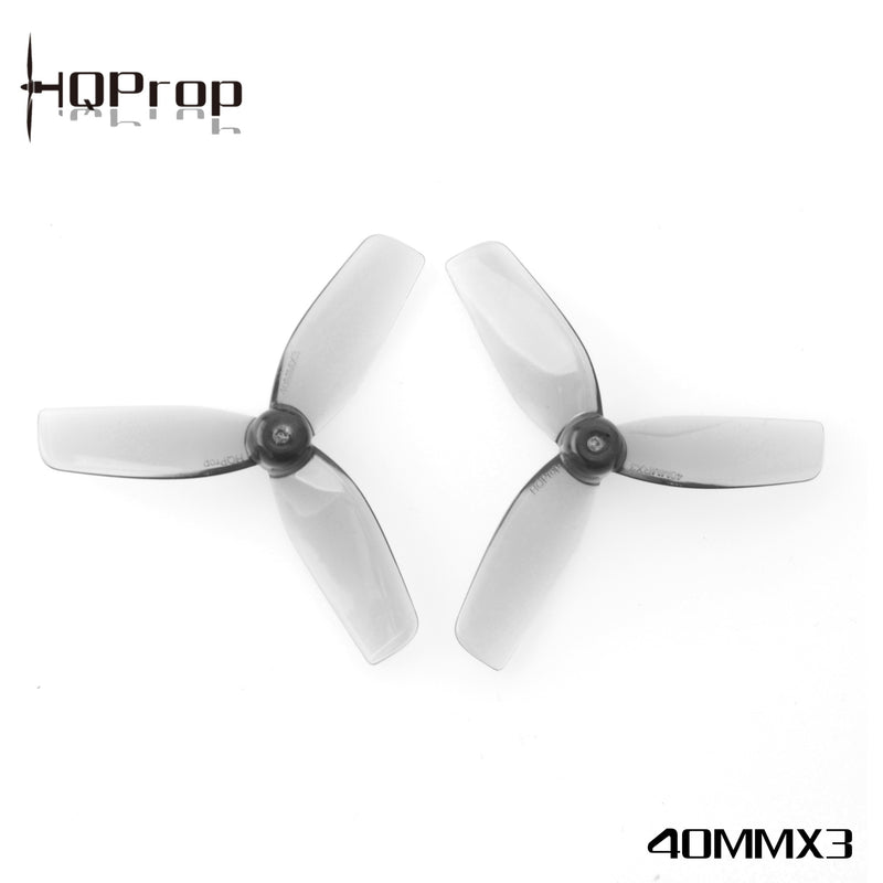 HQ Micro Whoop Prop 40MMX3 Grey (2CW+2CCW)-Poly Carbonate