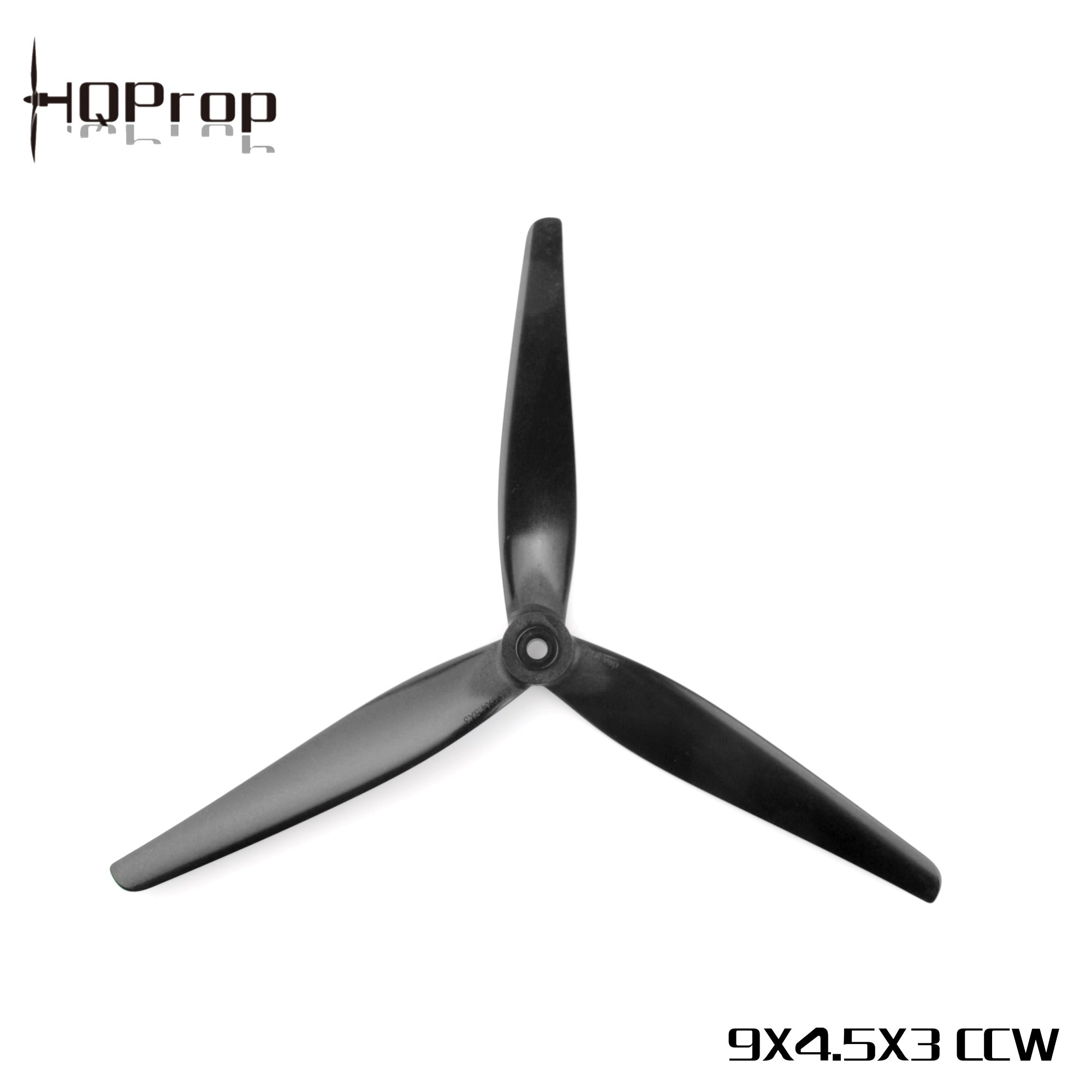 HQ MacroQuad Prop 9X4.5X3 (1 CW or 1CCW) Black-Carbon Reinforced Nylon - Rising Sun FPV