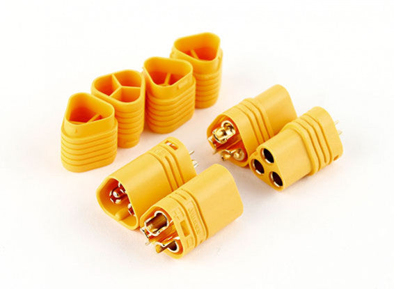 Amass MT60 Three-hole Plug Connector Yellow - Rising Sun FPV