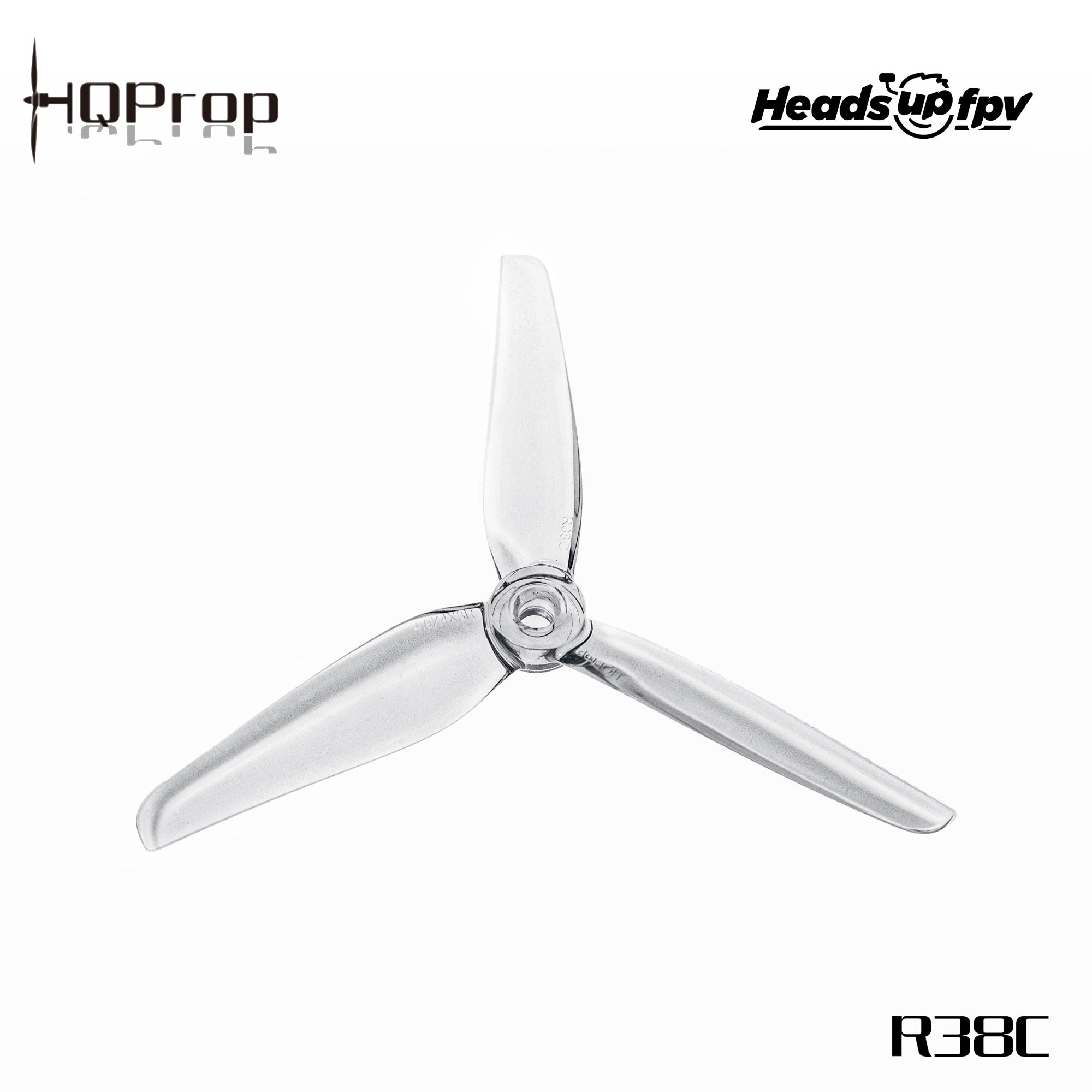 HeadsUp Racing Prop R38C Clear (2CW+2CCW)-Poly Carbonate - Rising Sun FPV