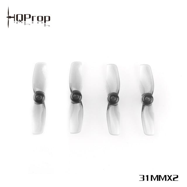 HQ Micro Whoop Prop 31MMX2 Grey (2CW+2CCW)-Poly Carbonate-1MM Shaft - Rising Sun FPV