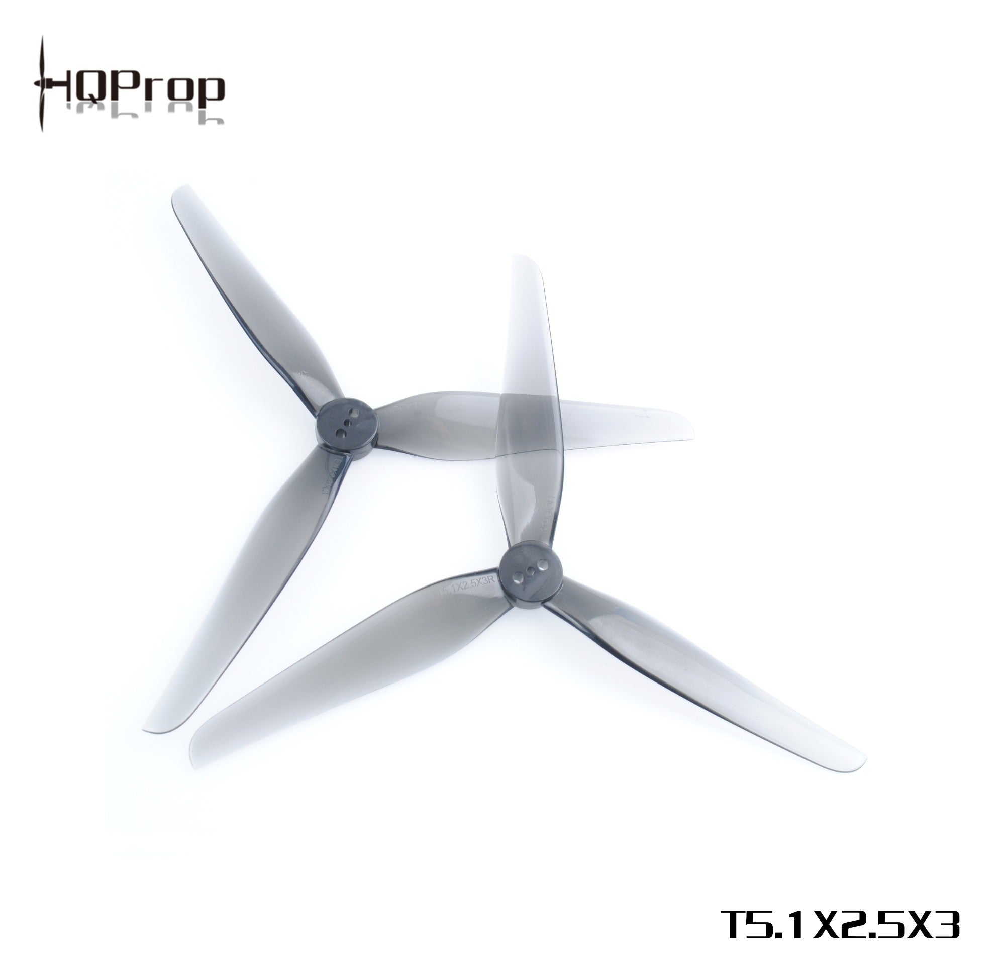 HQProp T5.1X2.5X3 Grey （2CW+2CCW)-Poly Carbonate