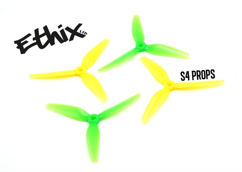 Ethix S4 Lemon Lime (2CW+2CCW)-Poly Carbonate - Rising Sun FPV