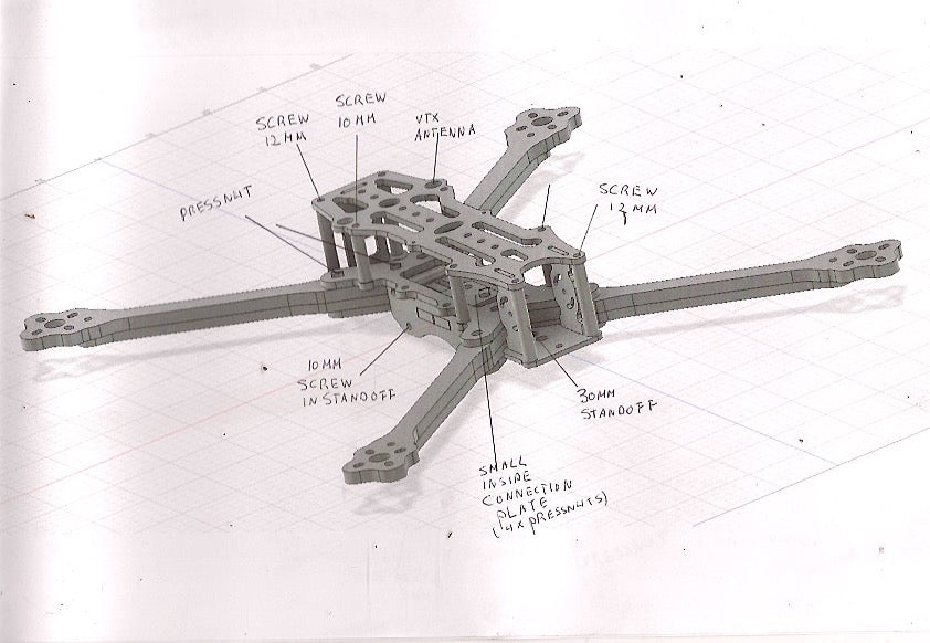 AR8V2 8" Spare Arms (Stand in Quad Designs)