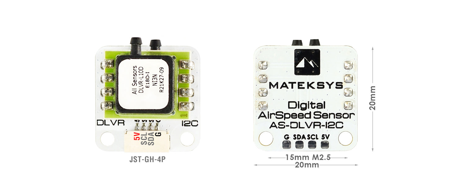 MatekSYS DIGITAL AIRSPEED SENSOR AS-DLVR-I2C - Rising Sun FPV