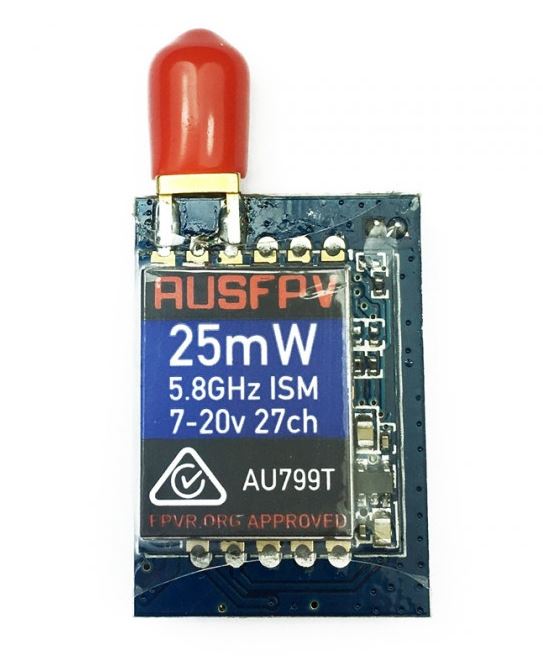 AUSFPV AU799T 25mW Video transmitter RCM Compliant - Rising Sun FPV