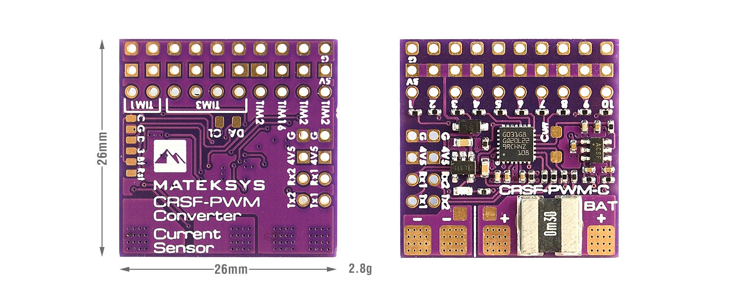 MatekSYS CRSF TO PWM-C CONVERTER - Rising Sun FPV