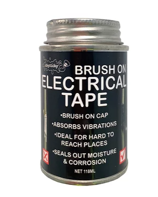 BRUSH ON ELECTRICAL TAPE BLACK 118ML