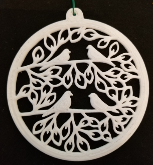 Christmas Tree Ornament - Doves (Pigeon)