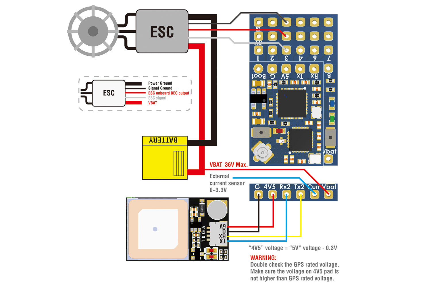 MatekSYS EXPRESSLRS/ELRS 2.4GHZ VARIO RECEIVER