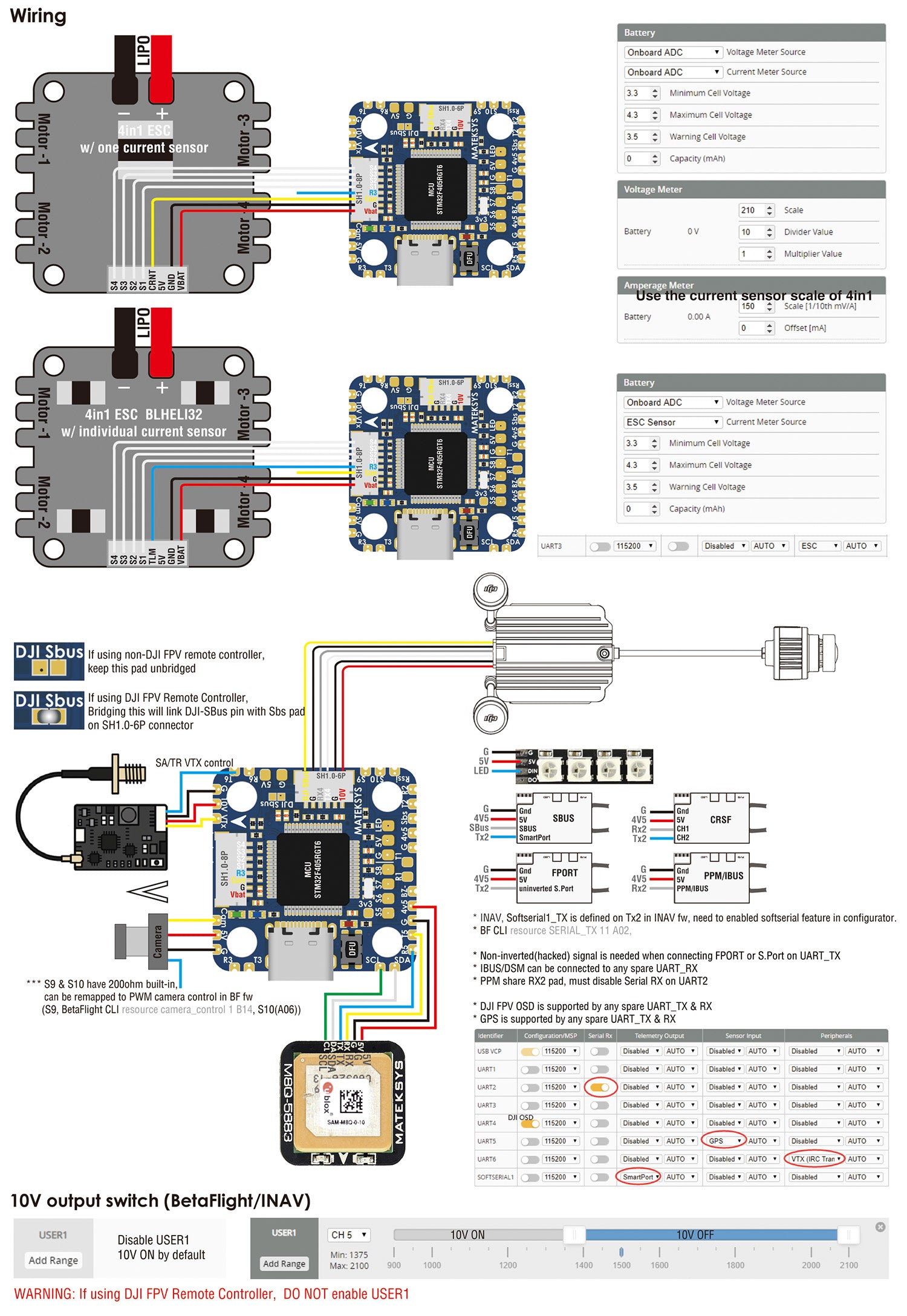 MatekSYS FLIGHT CONTROLLER F405-MINITE