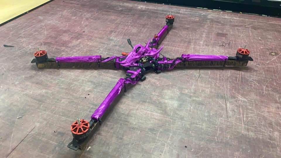 Big Fu*kin WEDGE (BFW) BEAST Class Frame - Rising Sun FPV