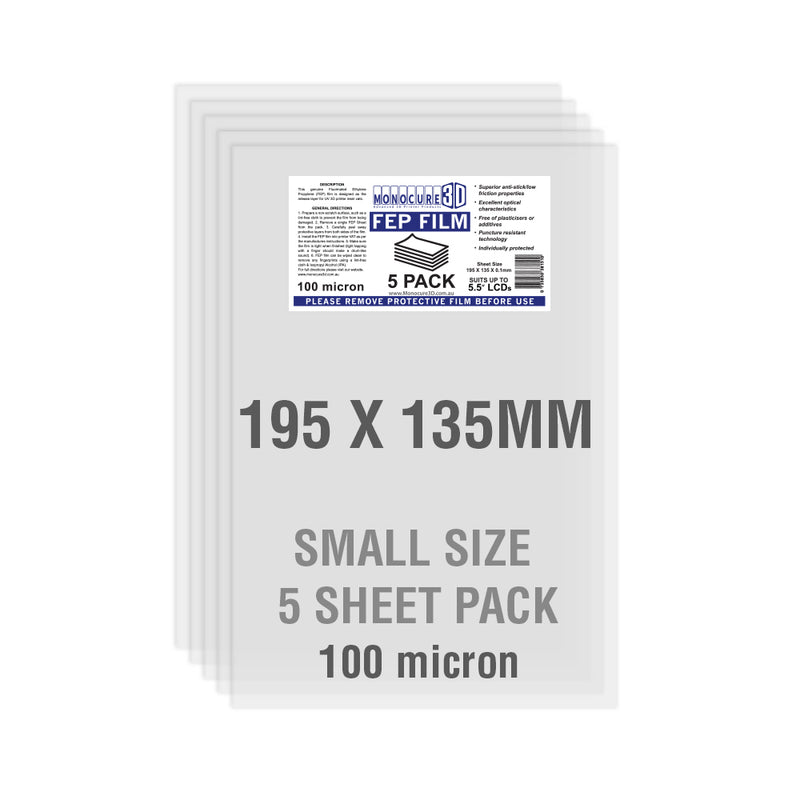 Fep Film 100 Microns (5 Sheet Pack)