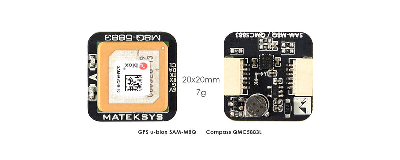 MatekSYS GPS & Compass M8Q-5883