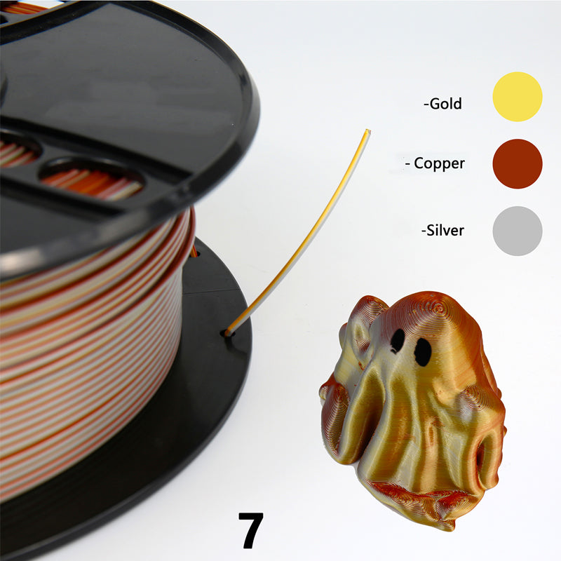 RISING SUN FPV - NOVA Tri Colour Silk PLA FILAMENT 1.75MM