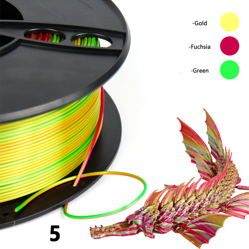 RISING SUN FPV - NOVA Tri Colour Silk PLA FILAMENT 1.75MM