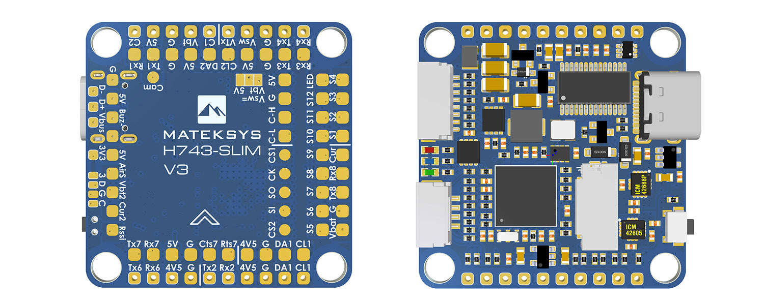 MatekSYS FLIGHT CONTROLLER H743-SLIM V3