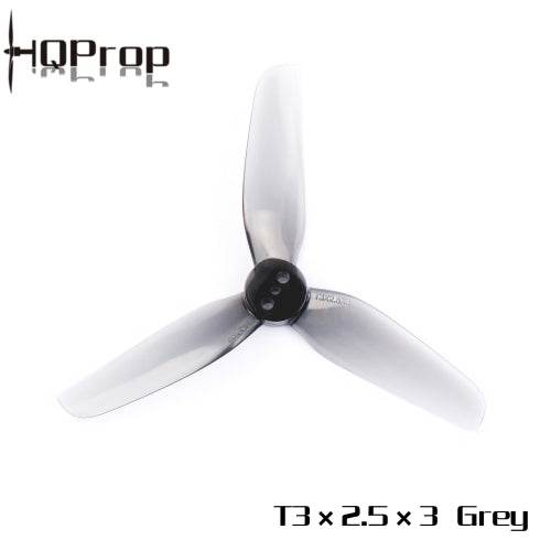 HQ Durable Prop T3X2.5X3 Grey (2CW+2CCW)-Poly Carbonate - Rising Sun FPV