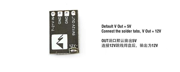 MatekSYS MICRO BEC 7-21V to 5V/12V-ADJ, 1.5A - Rising Sun FPV