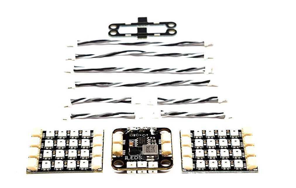 Tinys LEDS - Tiny Rainbow LED Quad Kit (44 LEDs & Wires) - Rising Sun FPV